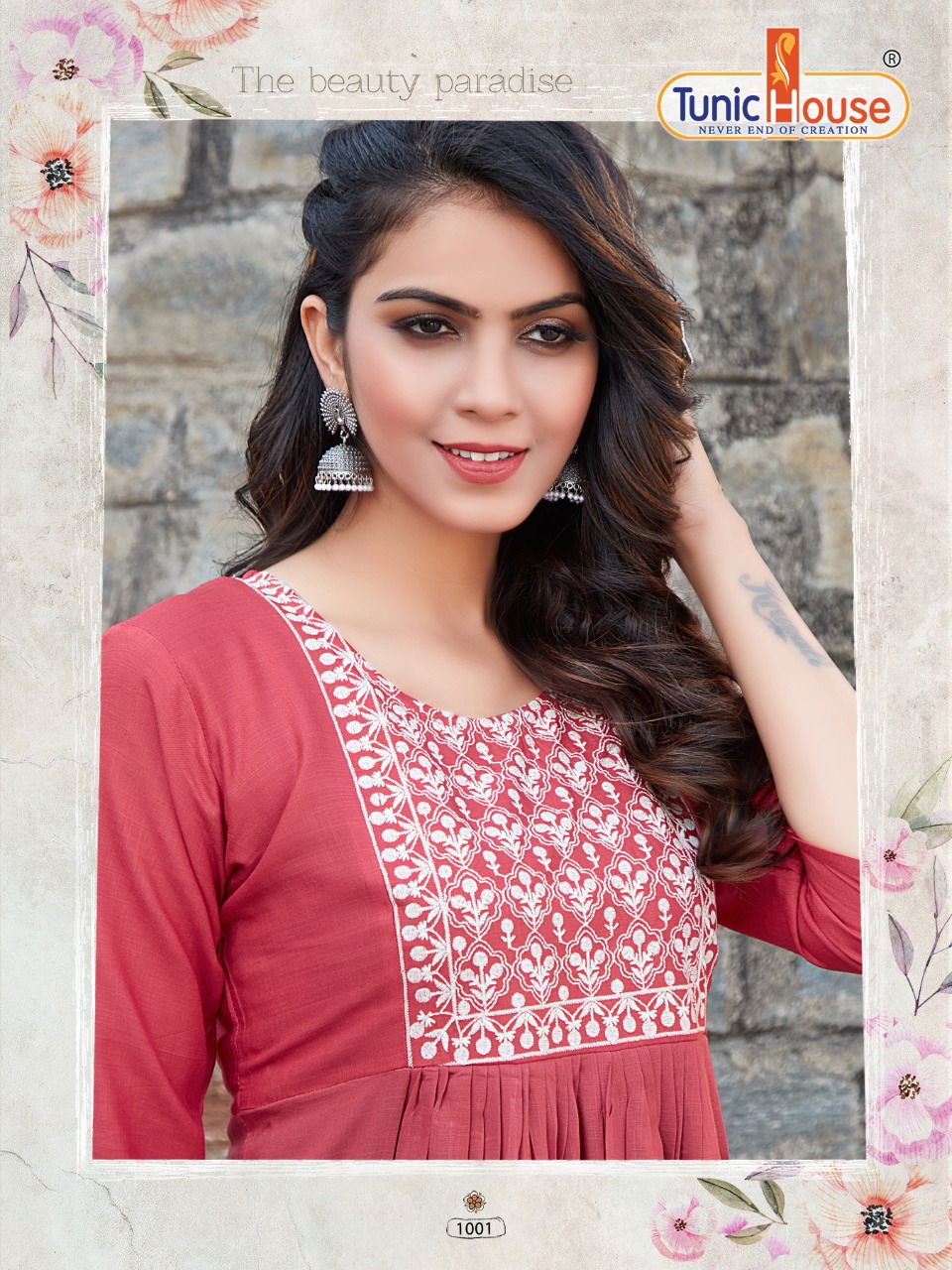 Tunic House Makhmali Fancy Designer Ethnic Wear Rayon Embroidery Kurti Collection